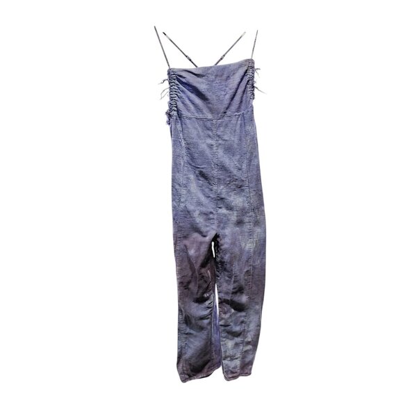 Out From Under Womens Brea Acid Wash Jumpsuit With Frayed Edges Size XS‎ UO - Picture 10 of 10
